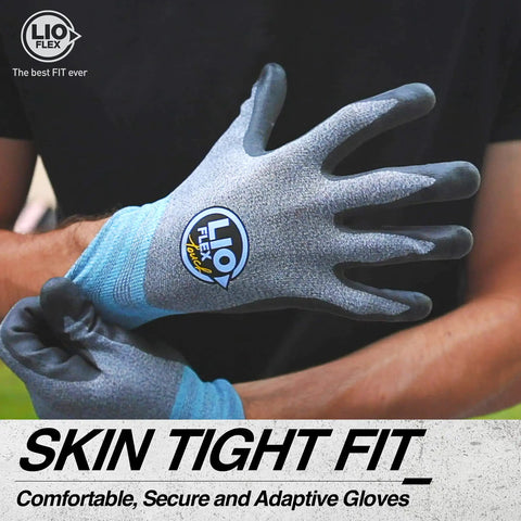 Thin Lightweight Nitrile Foam Coated Work Gloves With Touchscreen Fingers, 3 Pairs, Unisex Fit For Women And Men, Super Grippy, Flexible And Comfortable, Ideal For Warehouse Workers, Delivery Drivers, And Everyday Tasks