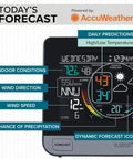 WiFi Pro Weather Station With Indoor And Outdoor Sensors For Real Time Temp Humidity Wind Speed And Rain Tracking display