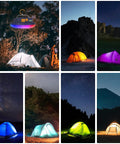 10000mAh Rechargeable Lantern With 3000LM Output 6500K Daylight Brightness over tents during outdoor camping at night