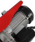 Close-up of 510 W motor on 551 Lb Mini Electric Hoist With Emergency Stop Switch, Compact Portable Winch.