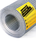 Galvanized Wire Mesh Fence Roll 36 In By 100 Ft Half Inch Square Mesh 19 Gauge Heavy Duty Welded Cage Fencing For Chickens Rabbits Snakes