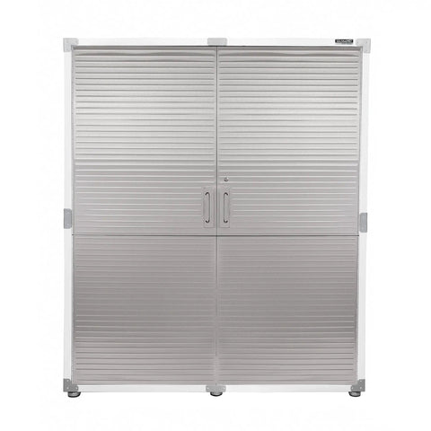 Tough As Nails Heavy Duty Steel Storage Cabinet With Lockable Door And Six Adjustable Shelves Rock Solid Metal Locker Organizer For Garage Warehouse Or Office Massive Stash Station