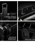 Features of 1626 Air Case No Foam Black Heavy Duty Gear Case including handles, wheels, and latches
