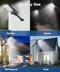 Solar Street Light With Dusk To Dawn Sensor, Motion Sensor, Remote Control for garden, street, parking lot, and yard use