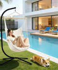 Heavy Duty Steel Hammock Stand For Indoor Outdoor Use, Universal Fit For Hammock Chairs, Sensory Swings And Egg Chairs