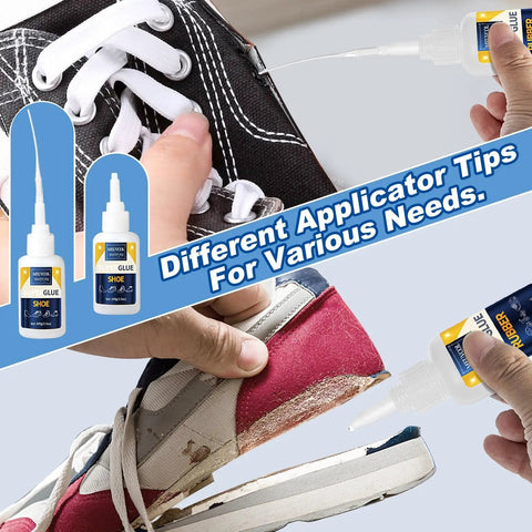 Heavy Duty Shoe Glue 100g Clear Adhesive For Rubber Soles And Leather Waterproof Sneaker Glue For Boots Heels Tennis Shoes Insole Repair Strong Boot Fix Ultimate Shoe Repair Kit applied on sneakers and shoes.