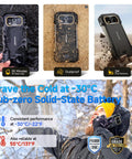 Tough As Nails Unlocked Rugged Smartphone With 64MP Night Vision And 50MP Wide Lens For Weekend Explorers features waterproof and dustproof design.