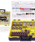 544 Piece Rotary Tool Accessories Kit DIY Friendly All In One Set With One Eighth Inch Shank Attachments in open case