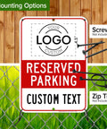 No Parking Sign For Business, Custom Reserved Parking Sign 10 By 14 Inches, Rust Free Aluminum, Fade Resistant