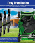 Three Pack 18 Inch Lawn Mower Blades For Gravely 52 Inch Deck Compatible With ZT X ZT XL And ARIENS IKON X IKON XL Replacement Blades