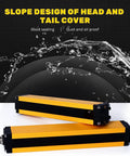 Built Tough Safety Light Curtain With Controller And Cable Ten Beams Protection Height 360mm Total Height 430mm Beam Pitch 40mm Fast 10ms Response Industrial Safety Sensor Screen For Machinery, yellow aluminum casing, displayed with water protection feature