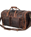 32 Inch Vintage Duffel Bag With Old School Look And Modern Touch Handmade Full Grain Buffalo Leather Carry On Fits Under Seat