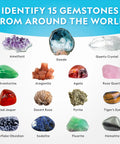 Gemstone Dig Kit For Kids With 15 Real Gemstones And Crystals Hands On Science Toy For Boys And Girls Gem Mining Kit Educational