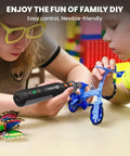 Lightweight Cordless Rotary Tool With Bright Led Halo And Fast Charge Battery Featuring Five Speeds At 28000 Rpm for detailed crafting with children.