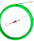 Aewio 15 Meter Fishing Tape With 4.5mm Diameter For Electrical Wire Pulling and Line Threader, bright green nylon core design.