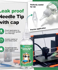 Leak-proof needle tip of 60ml 3D Printer Lubricating Oil, X and Y axis lubricant with precise application for Bambu Lab X1C A1 Mini P1S P1P