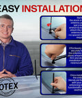 Instructions for easy installation of Shorty Antenna For Chevy Silverado And GMC Sierra with 7 Inch EPDM Rubber Mast.