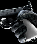 Close-up of hand holding Comanche Rail Sling Speargun Pro Grade Beast Mode Ready To Fire Spearfishing Gear 90 Cm.
