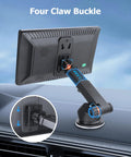 Universal Screen Mount For In Car Dash CarPlay Monitor Stand Plug And Play Setup Suction Cup Holder on dashboard