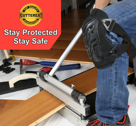 Flat Knee Pads For All Kneeling Jobs, Heavy Duty Knee Cushions With Anti Skid Grip and Adjustable Clips used in flooring task