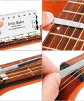 72 Piece All In One Guitar Tool Kit For Repair And Maintenance with ruler and files on guitar neck