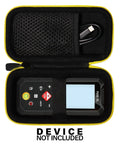 Hella Rugged Carrying Case For Laser Measure Tools with mesh sleeve and elastic strap, compact and protective