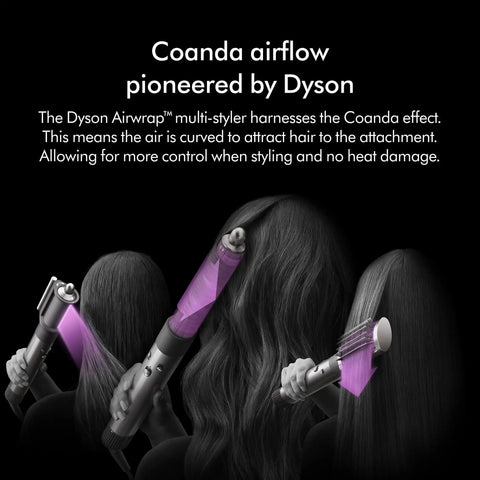 Airwrap Multi-Styler All-In-One Long Straight to Wavy Hair No Heat Damage 6-In-1 Versatility Coanda Airflow demonstration