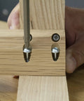 Inserting Pocket Hole Screws For Hardwoods 1 Inch Long Pack Of 500 Fine Self Cutting Threaded Square Drive PH 6 X 25 into wood joint