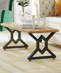 28 Inch High Metal Table Legs 2 Pack With Adjustable Floor Protectors Dope Durable Welded Cast Iron for table support