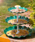 Solar Powered 3.5W Fountain Pump With 3 Tier Bird Bath DIY Water Feature For Garden Fish Tank And Outdoor Bird Feeder Detachable Design Easy To Install And Clean.