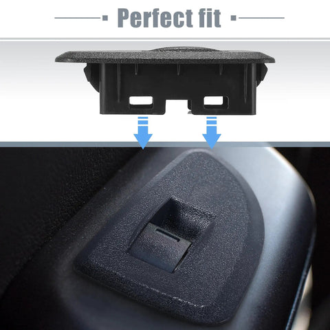 Pair Rear Window Switch Bezels For Chevrolet Silverado And GMC Sierra 1500 2500HD 3500HD 2009 2010 2011 2012 2013 Driver And Passenger Side Black Window Control Switch Cover Replacement