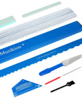 All In One Luthier Tool Kit For Guitar Setup And Fret Work Pro Fret Leveling Beam 16 Inch Fret Crowning File End Dressing File Fret Rocker