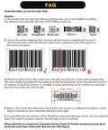 Infographic explaining why some barcodes cannot be read, including issues with printer lines, quiet zones, and check digits.