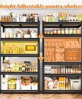 Two Pack Beefy 5 Tier Storage Shelves For Garage And Home, industrial steel pantry shelves 11.8x27.6x60 inch with adjustable heights