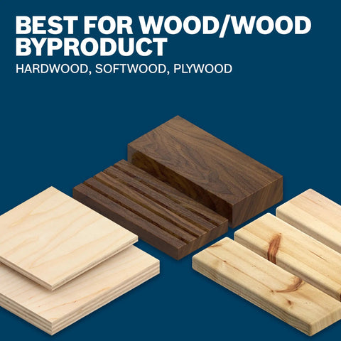 Assorted wood pieces including hardwood, softwood, and plywood, highlighting material compatibility of Deluxe Beefed Up Pro Grade Router Edge Guide With Dust Extraction Hood And Vacuum Hose Adapter For Precise Edge Forming Circle Guide Up To 32 Inches Compatible With Most Routers Easy Adjustable Guide System And Quick Attachments.