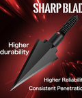 100 Grain Steel Broadheads For Compound Recurve Bow And Crossbow Built Tough With Durable Screw In Leaf Tip Arrows