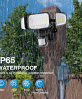 70W Motion Sensor Plug In Outdoor Flood Light No Hardwire Needed Dusk To Dawn 7000LM IP65 Waterproof LED Security Light