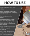 How to use Built Like A Tank Asphalt Crack Sealer And Driveway Repair Fill In Jet Black 2.5 Pound Dry Granular Pack steps demonstrated.