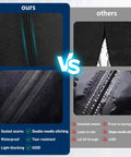 Cool Covertify Heavy Duty Winch Cover With Buckle, 600D Oxford Fabric Waterproof Protection For Off Road Trucks And Jeeps. Comparison of sealed seams vs unsealed.
