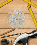 Heavy Duty Stainless Steel Spring Lock Washers Kit 100 Pcs Split Design For Bolts And Screws High Strength Compression Washers With Smooth Surface For Repairs And Maintenance, stainless steel washers