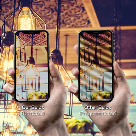 Comparison of Old School Edison Style T10 Tubular Light Bulbs 25W 120V E26 Base Clear Warm White Dimmable Vintage Display Cabinet Lighting Bulbs