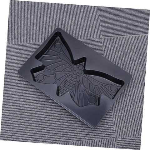 Butterfly Shaped Paving Mold For Garden Paths And Walkways, Reusable Concrete Stepping Stone Mold, Black Plastic Easy DIY