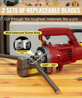 Heavy Duty Electric Hydraulic Rebar Cutter 1250W 110V Sparks Free Fast Cut In About Three Seconds cutting steel rebar