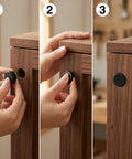 Awesome 125pc Silicone Rubber Hole Plugs Kit With 8 Sizes For Furniture And Auto Wiring. black snap-fit plug on wood cabinet hole