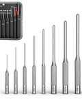 9-Piece Roll Pin Punch Set For Fast Pin Removal With Durable Chrome Vanadium Steel