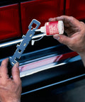 Tough As Nails Multi Surface Bonding Glue For Plastics Metals And Glass In A One Ounce Bottle used for auto repair on metal trim.