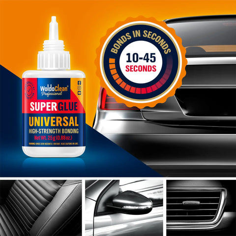 All Purpose Super Glue 25g Quick Drying Clear Adhesive For Metal Plastic Wood Ceramic Glass Repairs Crystal Clear Ultra Strong Bond