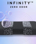 Infinity Sponge Odor Resistant And Heat Resistant Silver Fiber Kitchen Cleaning Tool with bubbles