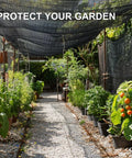 6x6.5 Ft Shade Cloth 50 Percent Sun Blocking Mesh With Grommets For Garden Patio Greenhouse Outdoor Plants Chicken Coop Black.
