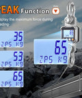 Heavy Duty Digital Crane Scale 22,000 Lb Hanging Scale With Peak Hold Function And Kg And Lb Unit Switching Industrial Grade Weight Measurement Tool For Construction Warehousing And Shipping